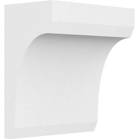 Standard Legacy Architectural Grade PVC Corbel, 7W X 4D X 8H